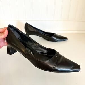 Stephane Kelian Leather Heel Pumps Black 9